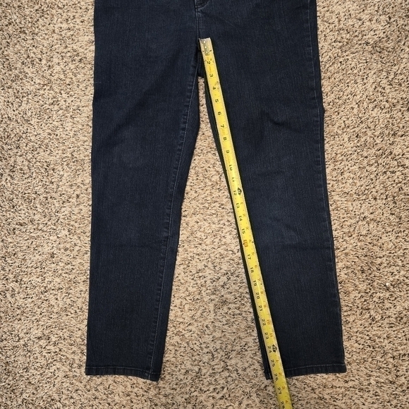 Fabulously slimming by Chicos, ankle jeans size 0 Dark Wash - Picture 10 of 15